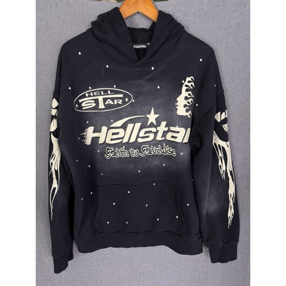 Hellstar Path to Paradise Pullover Hoodie Black Large